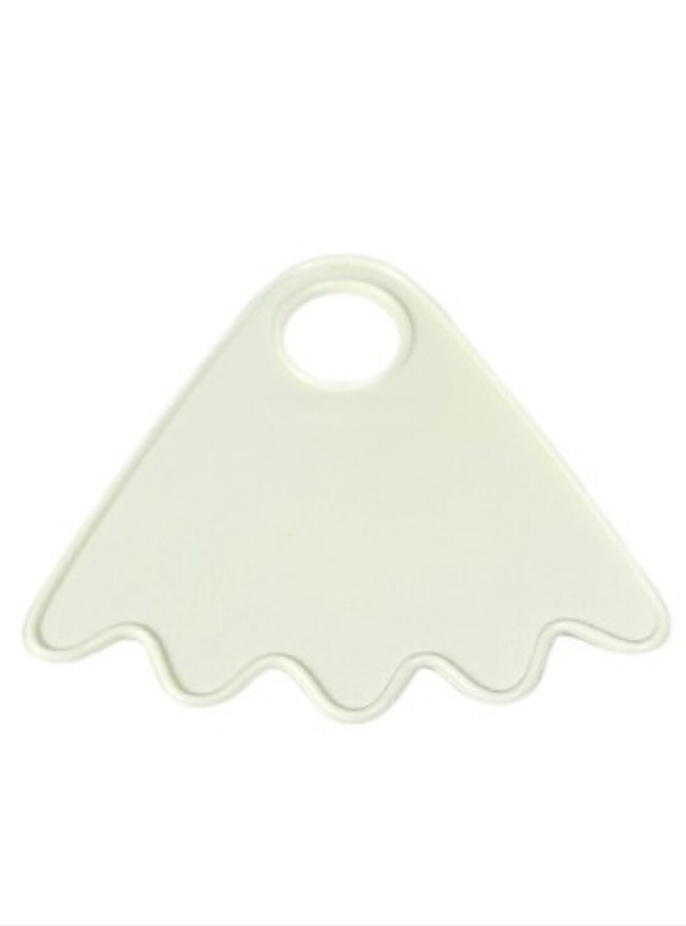 Tupperware White Triangle Finger Nail Polisher Manicure Tool